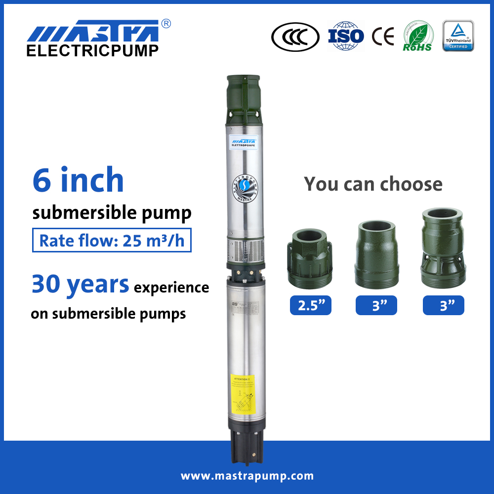 Mastra bomba sumergible solar de 6 pulgadas india R150-FS kit de bomba de agua sumergible con energía solar