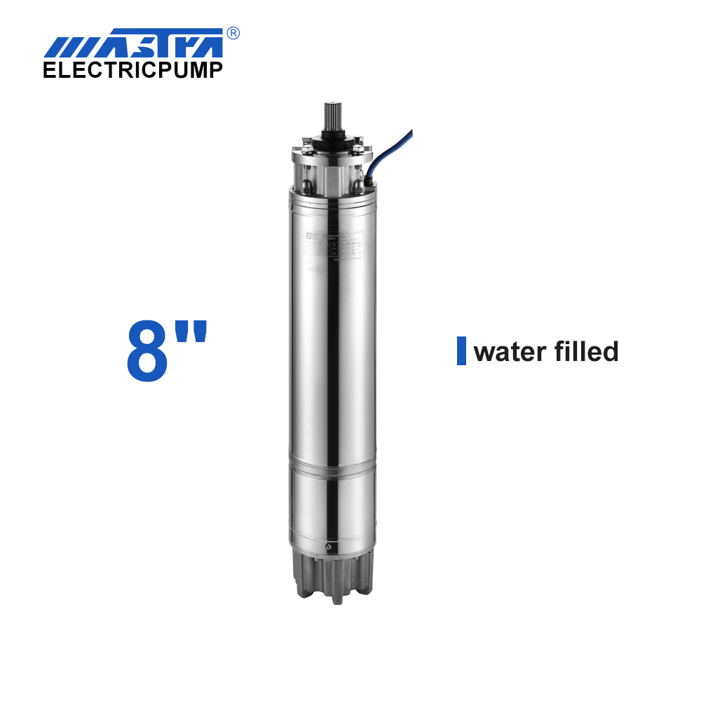 8 "Motor sumergible de agua de enfriamiento de agua y bombas de alcantarillado