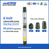Fabricantes de bombas de pozo sumergibles Mastra de 6 pulgadas R150-FS AC bomba de agua sumergible solar