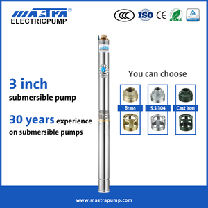 Mastra bomba de agua sumergible de 3 pulgadas R75-T1 bomba sumergible eléctrica