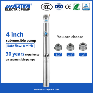 Bomba de agua sumergible Mastra de 4 pulgadas lista de precios R95-ST bomba de agua sumergible china