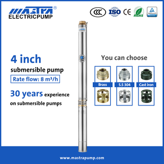 Mastra 4 pulgadas Grundfos 3/4 HP Sumerable Pozo Bomba R95-DF Fuente de bomba sumergible