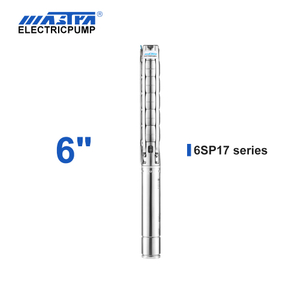 Bomba sumergible de acero inoxidable de 60Hz Mastra 6 pulgadas - Serie 6SP 17 m³ / h Flujo nominal