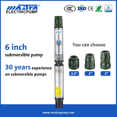 Bomba sumergible Mastra de 6 pulgadas AC Sistema de bombeo solar Bomba de agua solar sumergible R150-ES