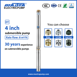 Bomba de agua sumergible de AC Mastra de 4 pulgadas R95-DT8 Mejor bomba de agua sumergible